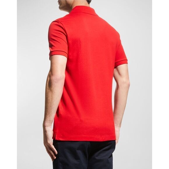 ✨Lacoste Men's Signature Polo Red Sz Large Shirt✨ - Picture 3 of 10